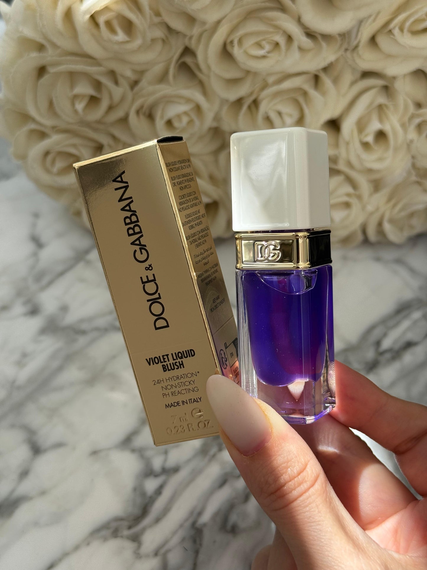 DOLCE & GABBANA Violet Liquid Blush
24H Hydrating Non-sticky pH Reacting