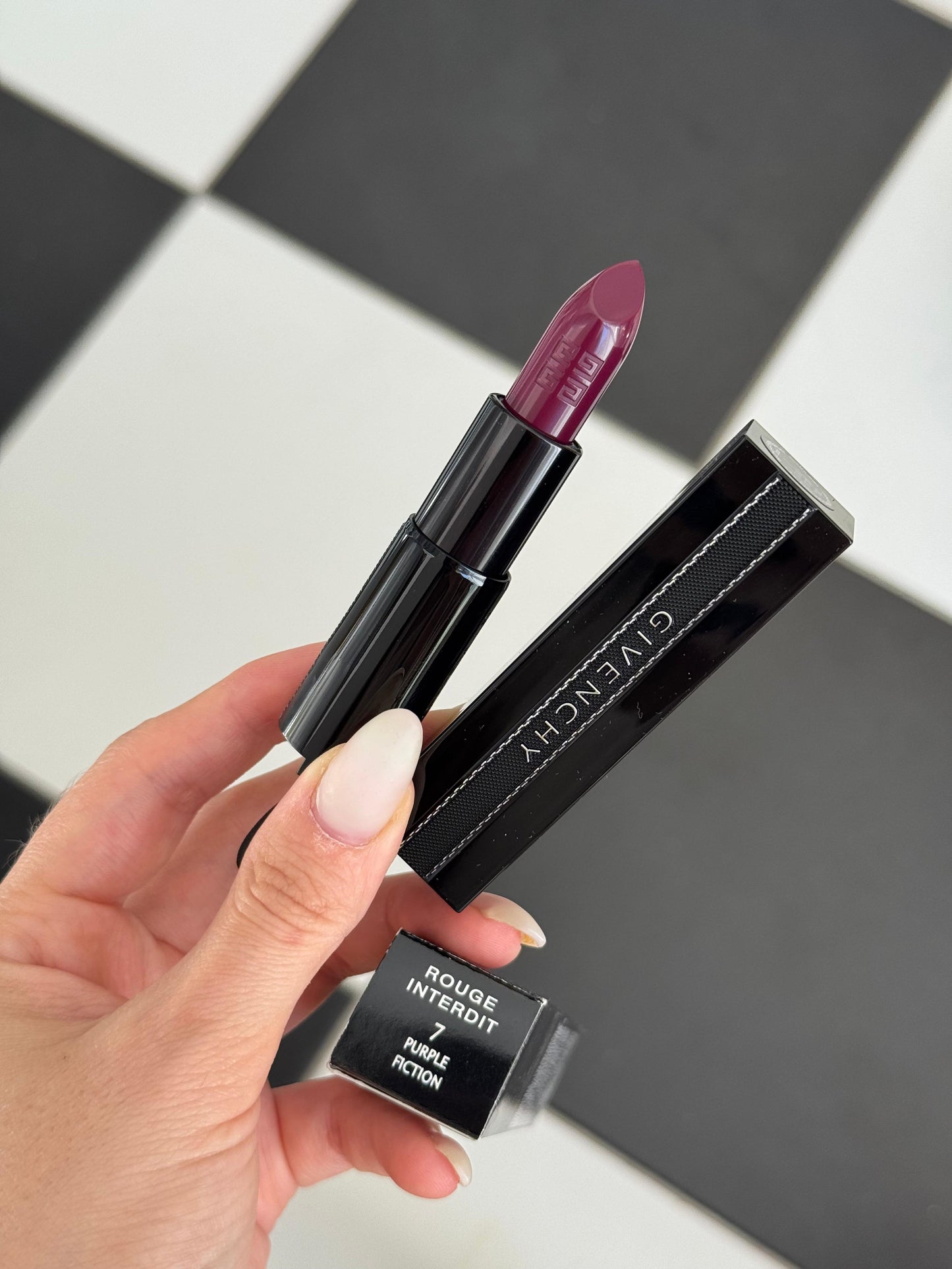 GIVENCHY Rouge Interdit Satin Lipstick - Purple Fiction