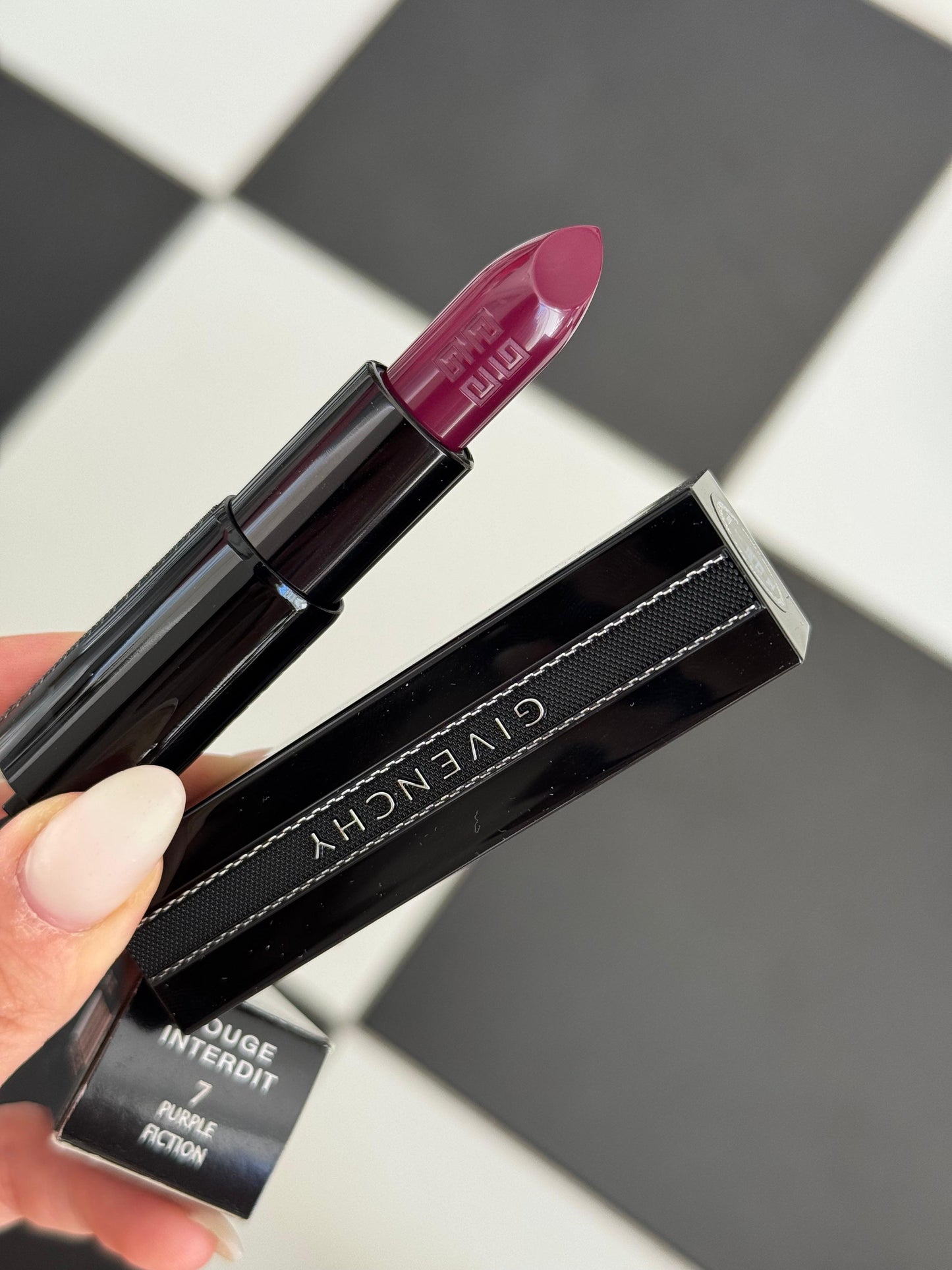 GIVENCHY Rouge Interdit Satin Lipstick - Purple Fiction