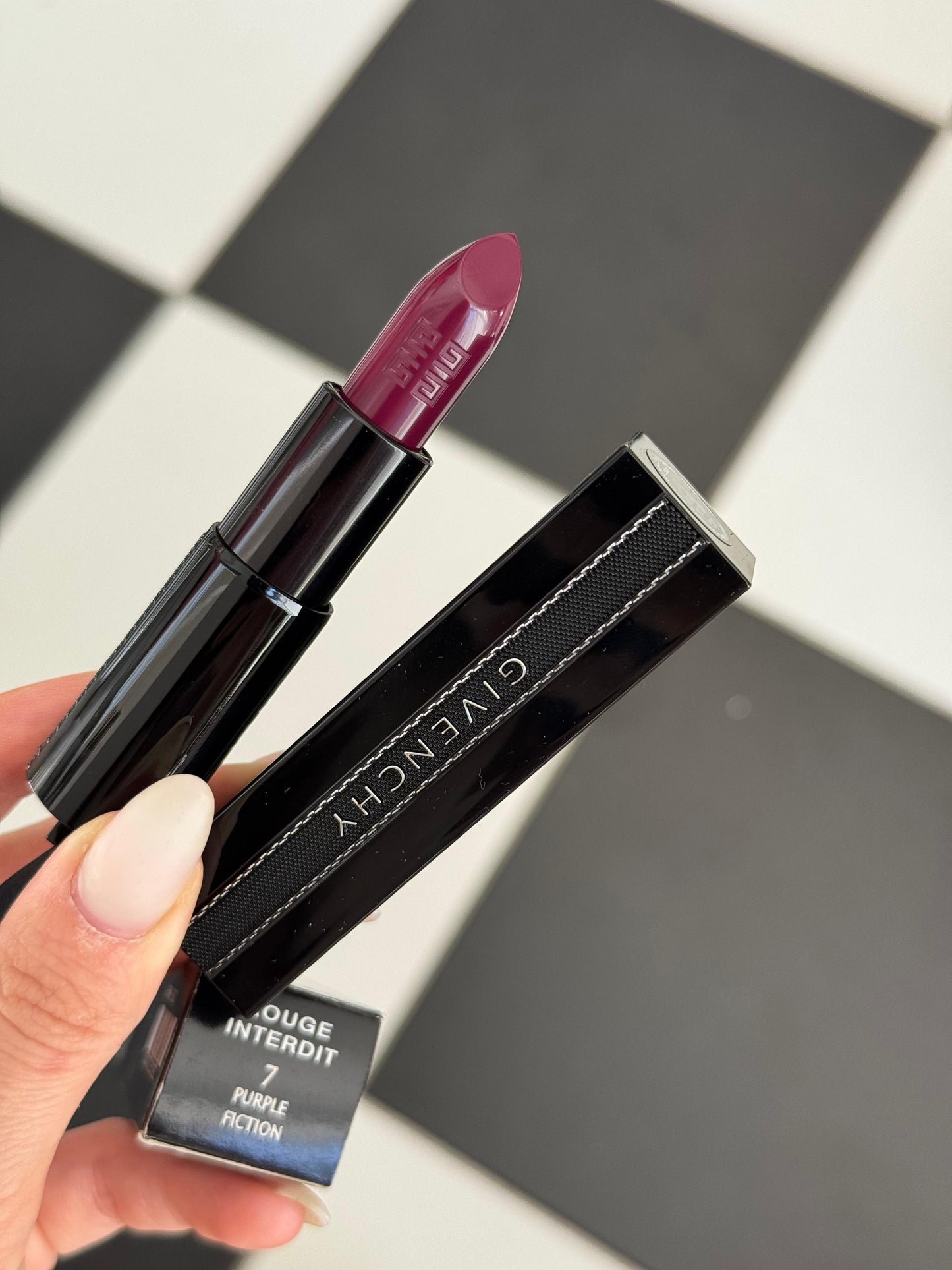 GIVENCHY Rouge Interdit Satin Lipstick - Purple Fiction