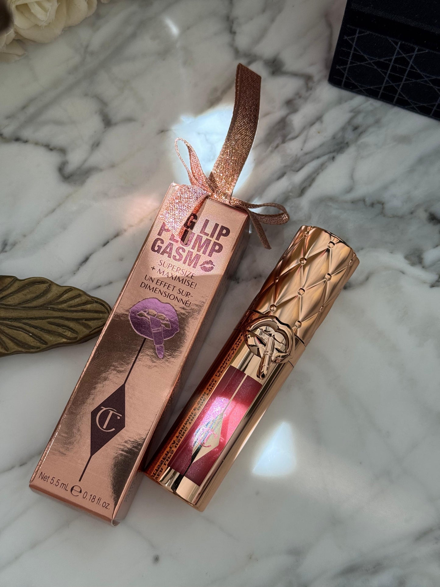 CHARLOTTE TILBURY Big Lip Plump Gasm Gloss Supersize + Maximise! - Strawberry Chocolate