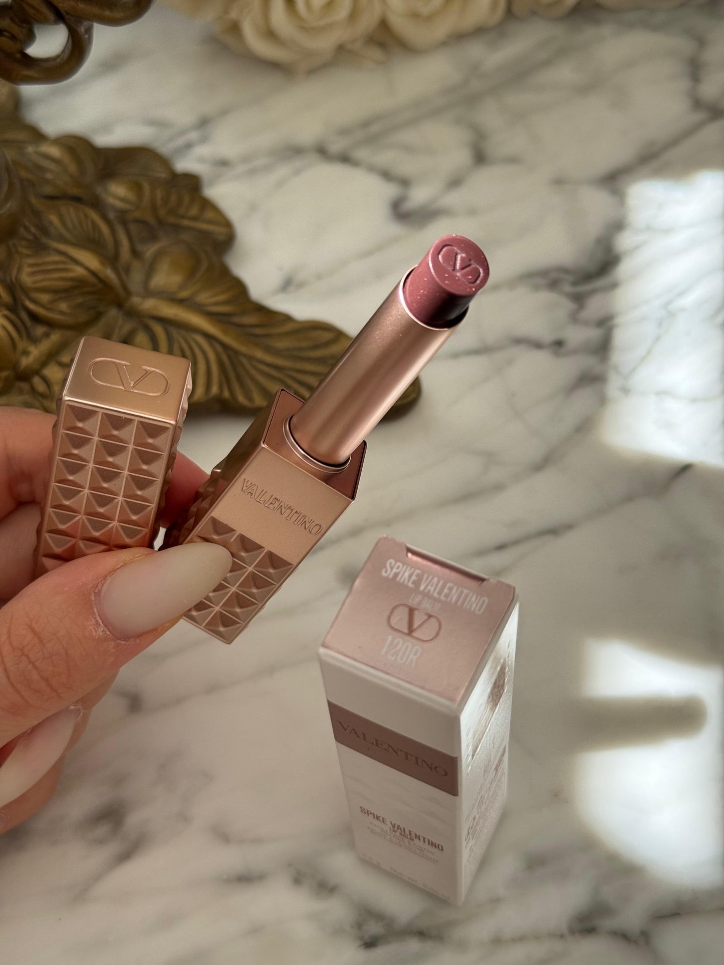 VALENTINO Spike Valentino Lip Balm - Bold Brown