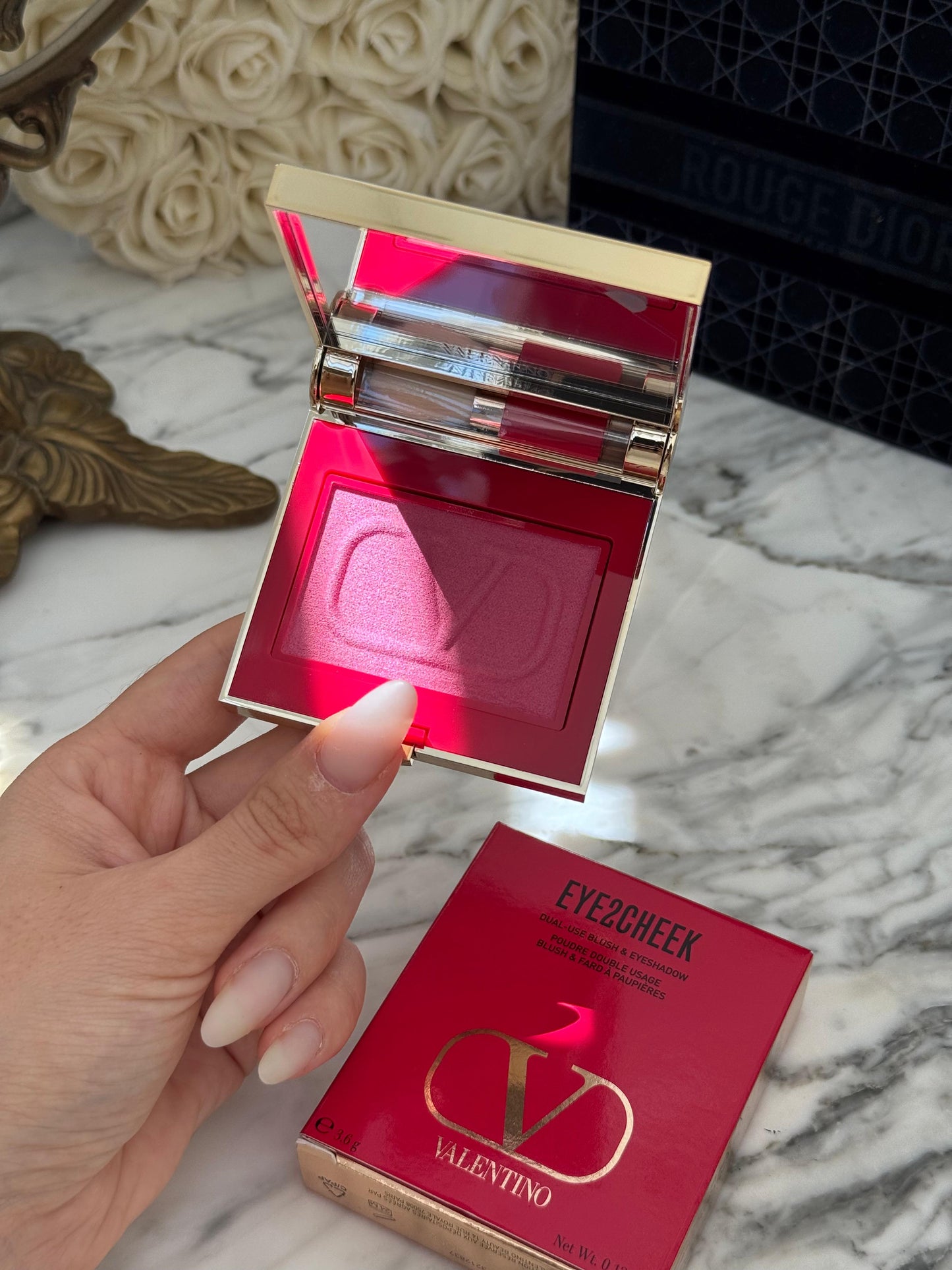 VALENTINO Eye2Cheek Dual-Use Blush & Eyeshadow (01)