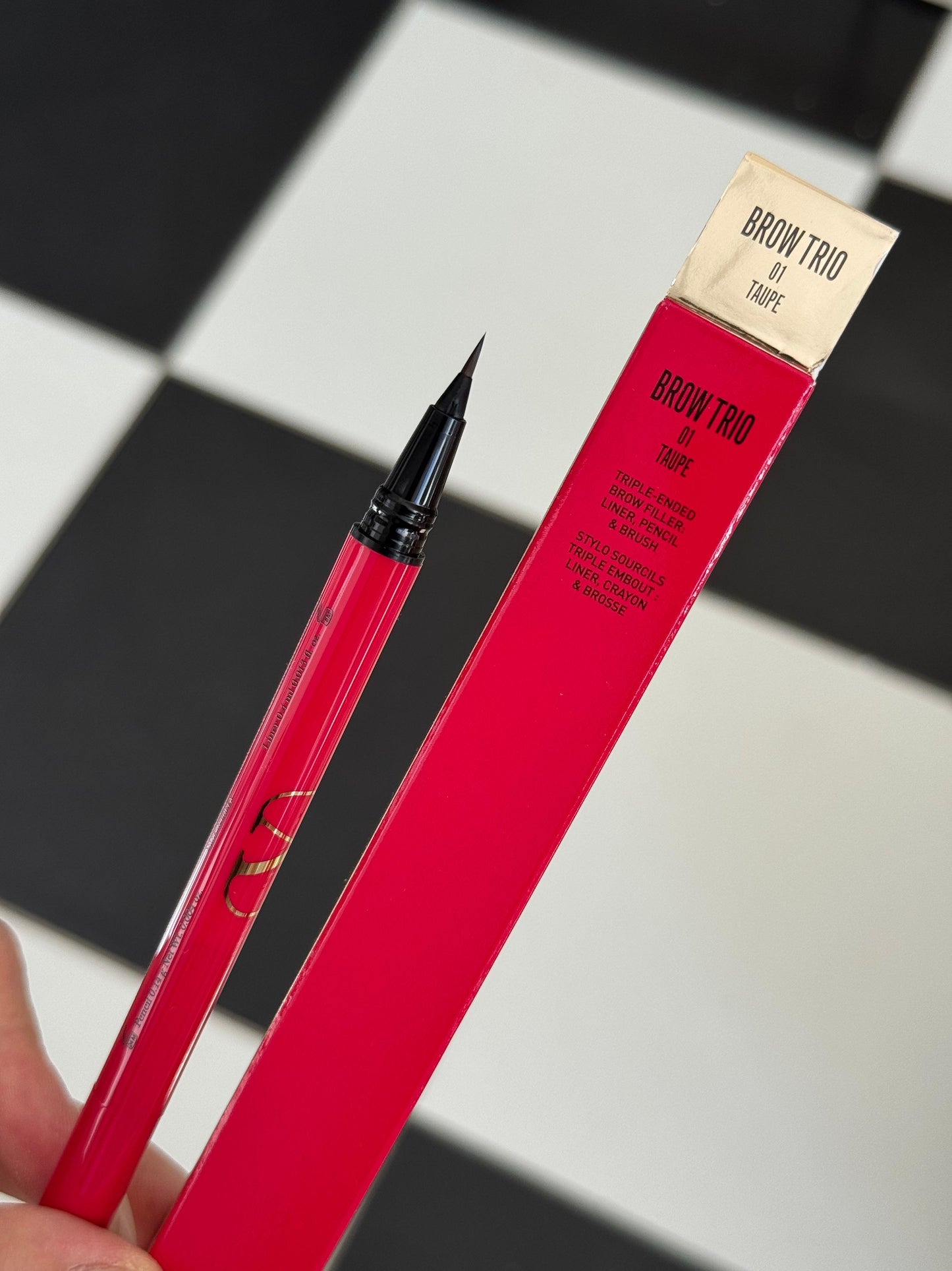VALENTINO Brow Trio Triple-Ended Brow Filler: Liner, Pencil & Brush