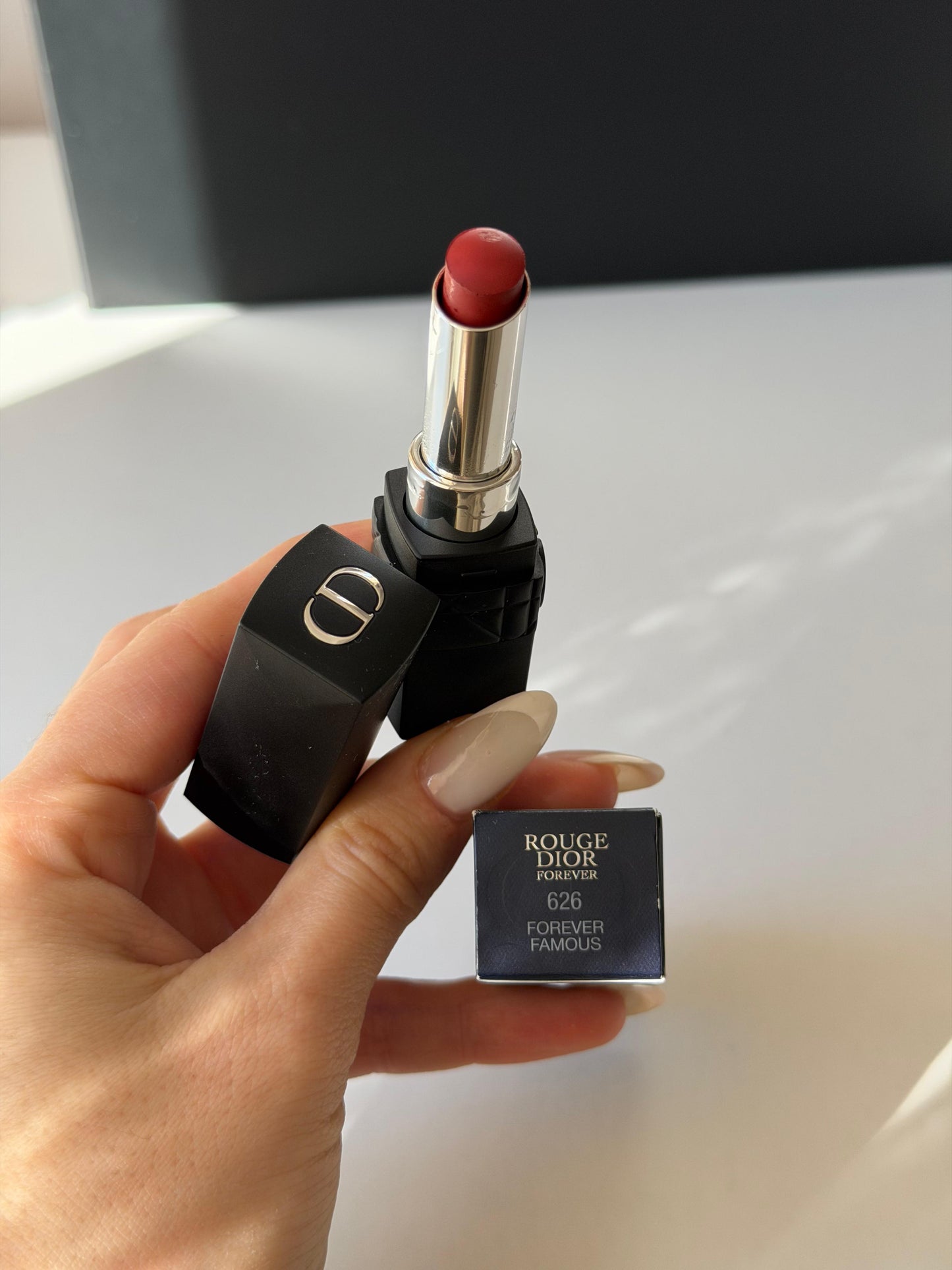 DIOR Rouge Forever (626)
Transfer-Proof Lipstick - Ultra Pigmented Matte Comfort