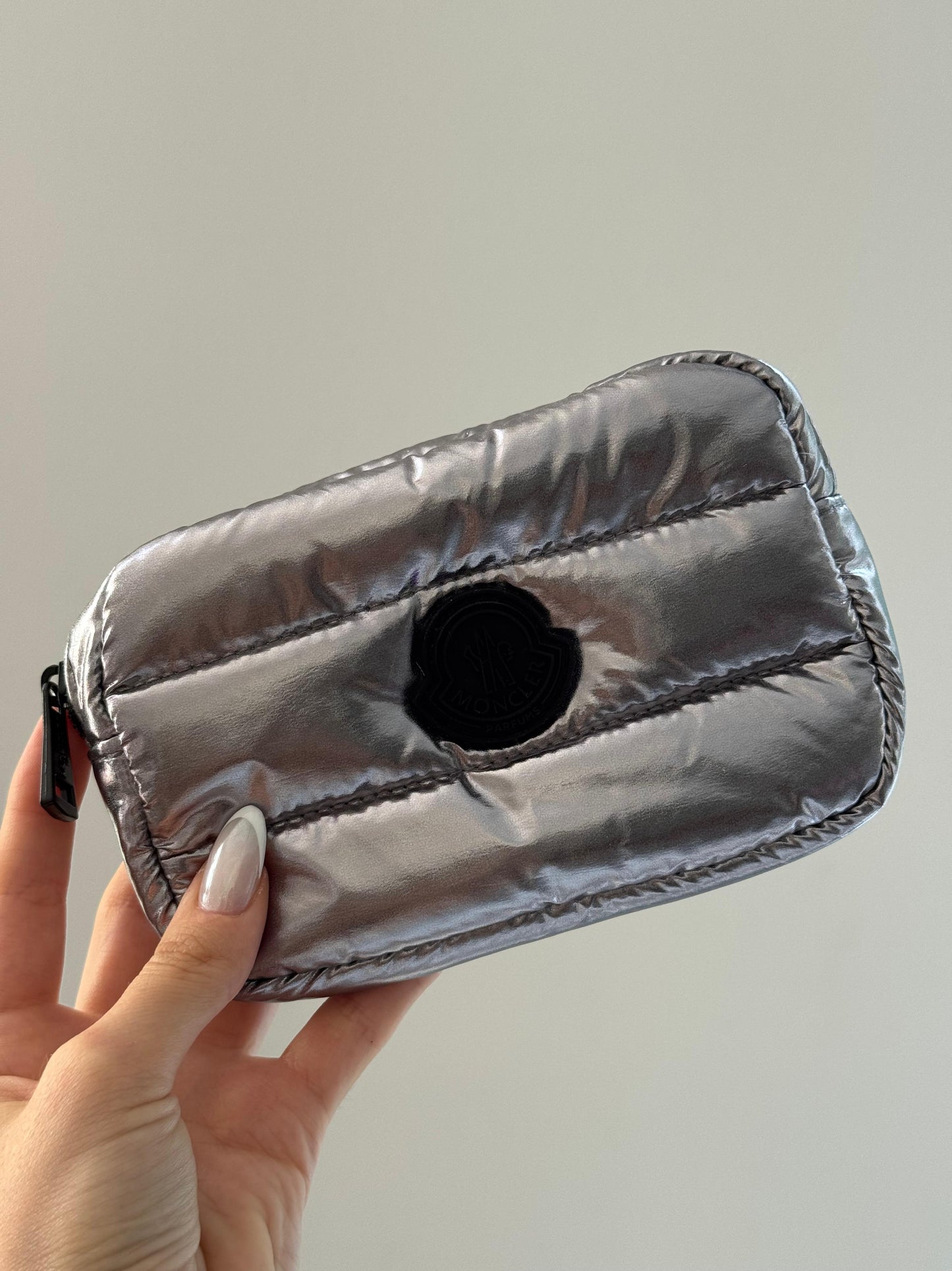 MONCLER Silver Beauty Pouch