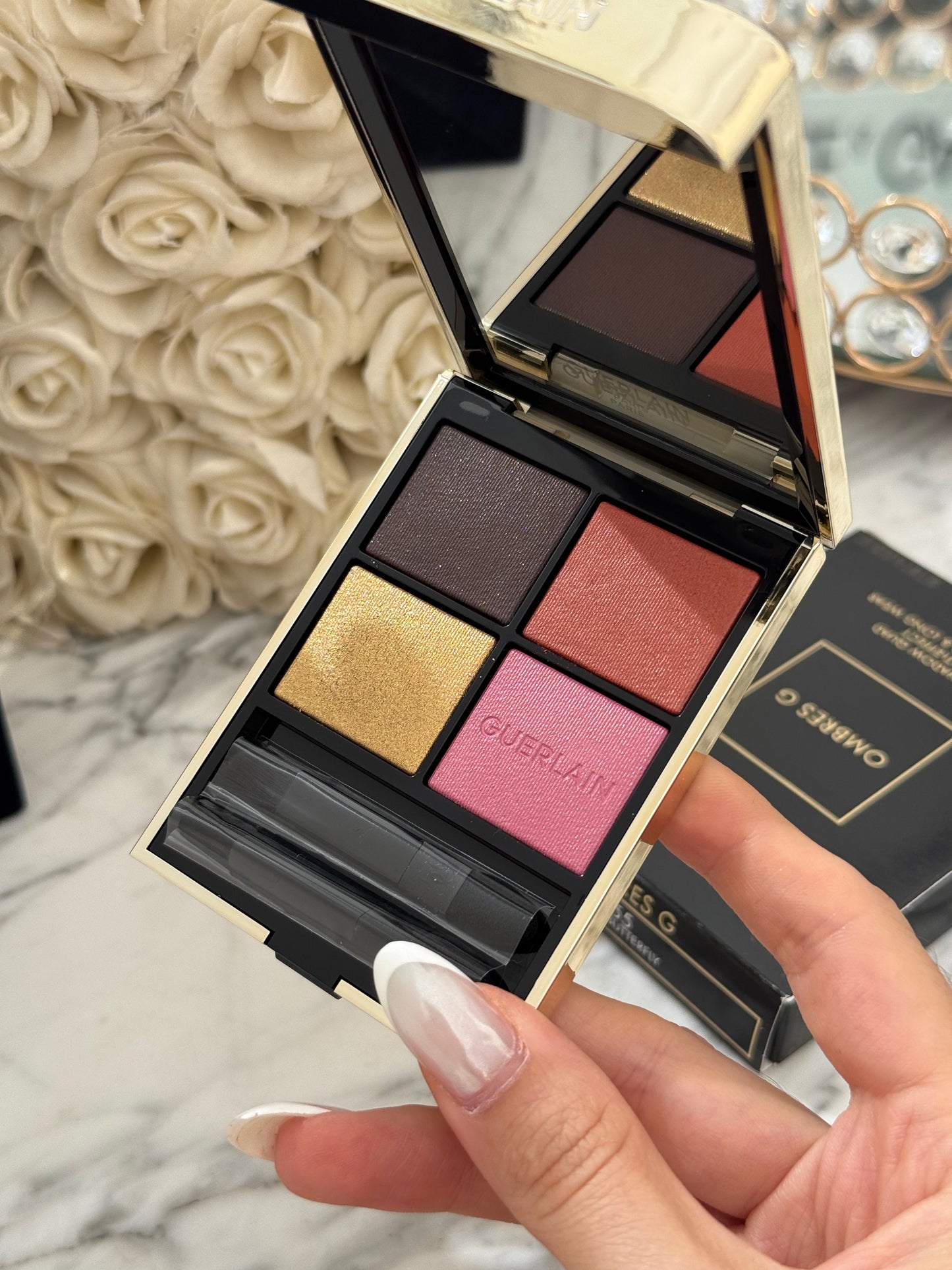 GUERLAIN Ombres G
Eyeshadow Quad
Multi-Effect, High Color & Long Wear (555)