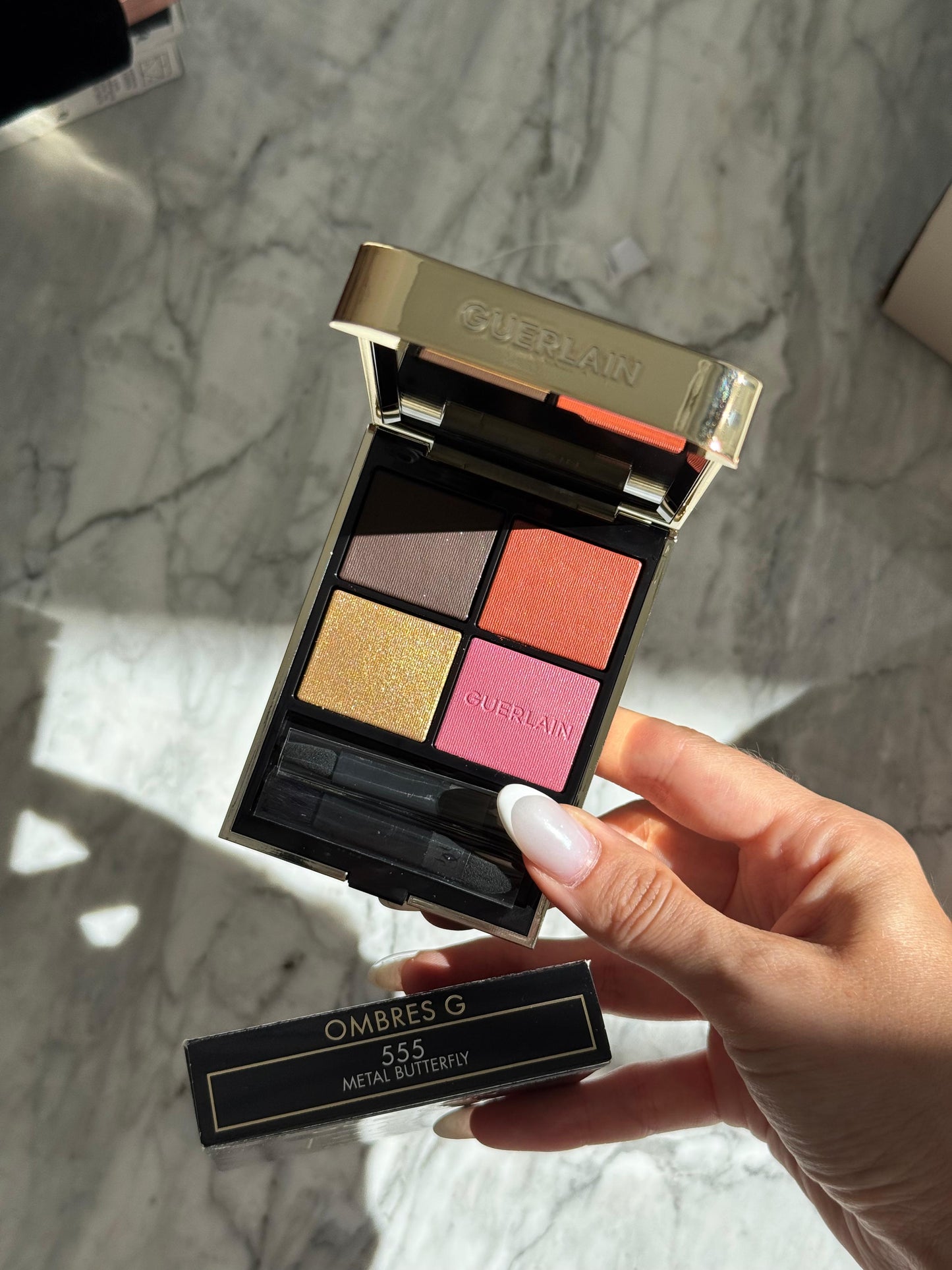 GUERLAIN Ombres G
Eyeshadow Quad
Multi-Effect, High Color & Long Wear (555)