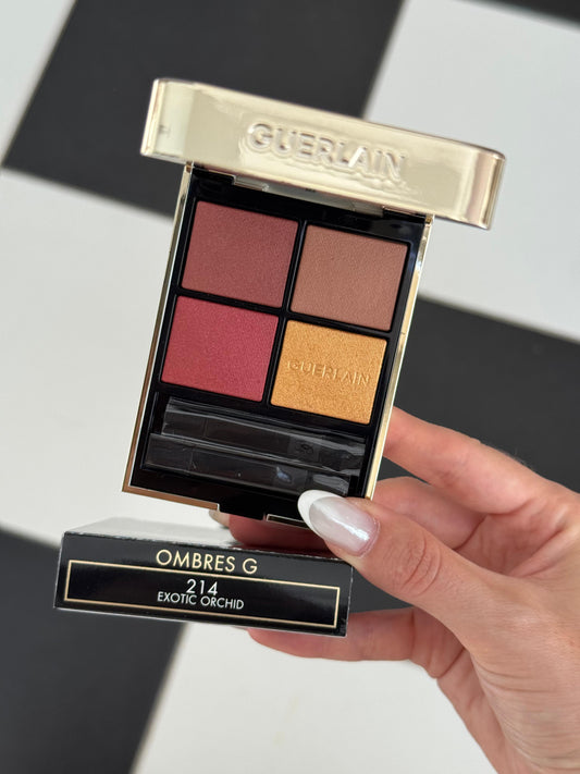 GUERLAIN Ombres G
Eyeshadow Quad
Multi-Effect, High Color & Long Wear (214)
