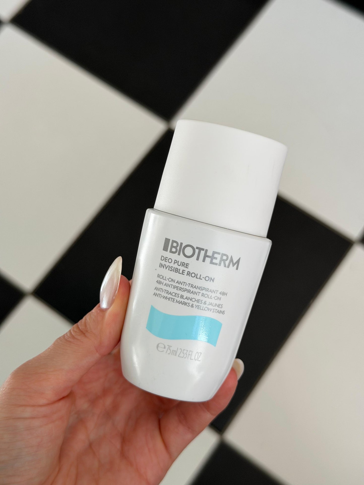 BIOTHERM Deodorant Pure Invisible Roll-On 48H Antiperspirant