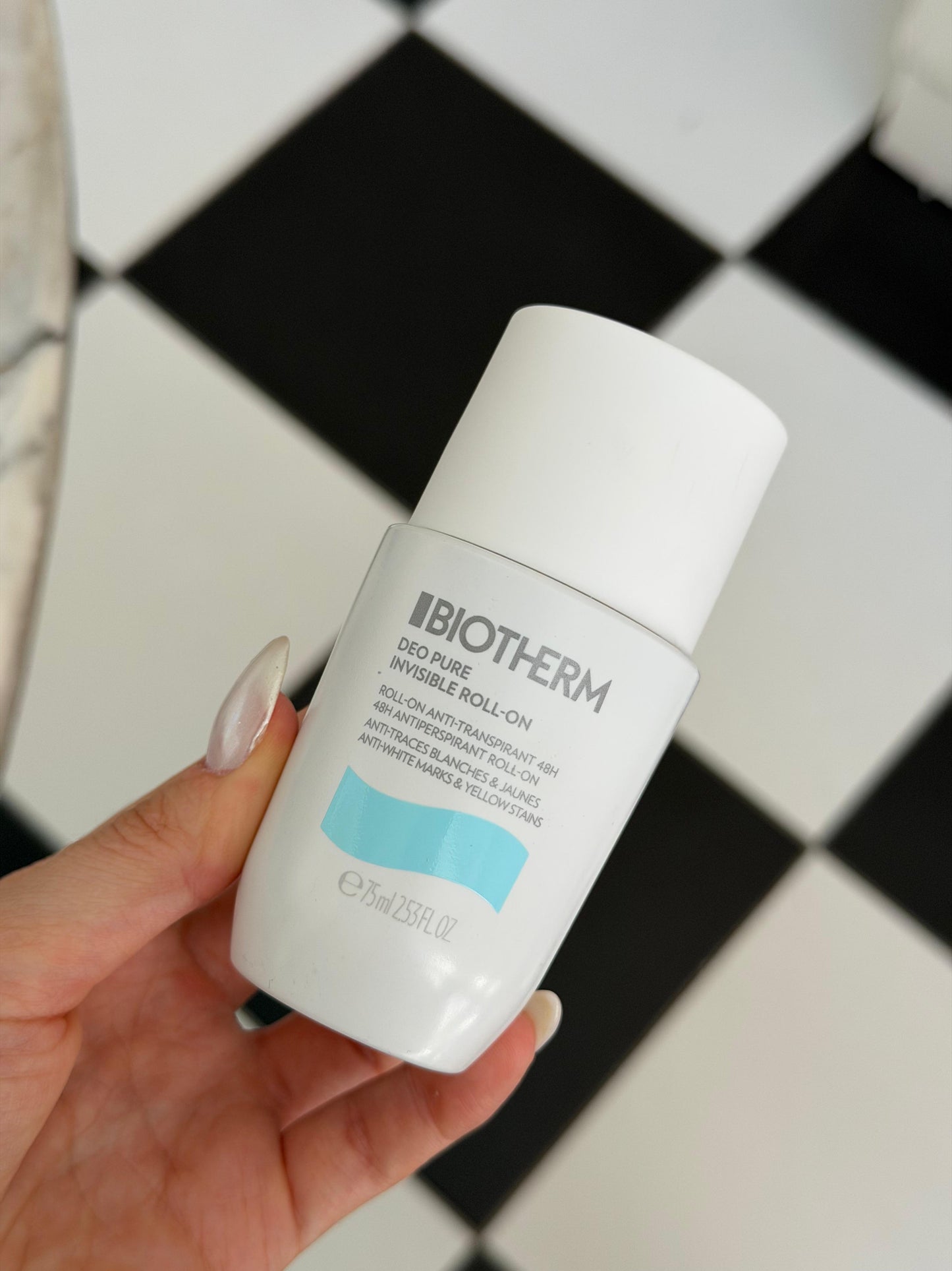 BIOTHERM Deodorant Pure Invisible Roll-On 48H Antiperspirant