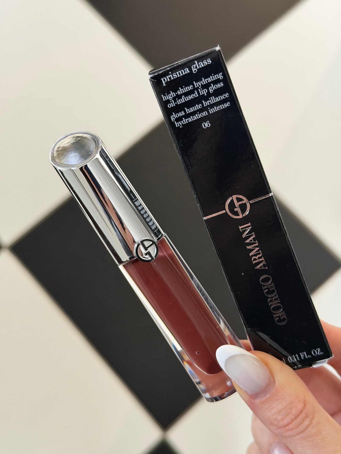 ARMANI Prisma Glass Lip Gloss High-Shine Hydrating (06)