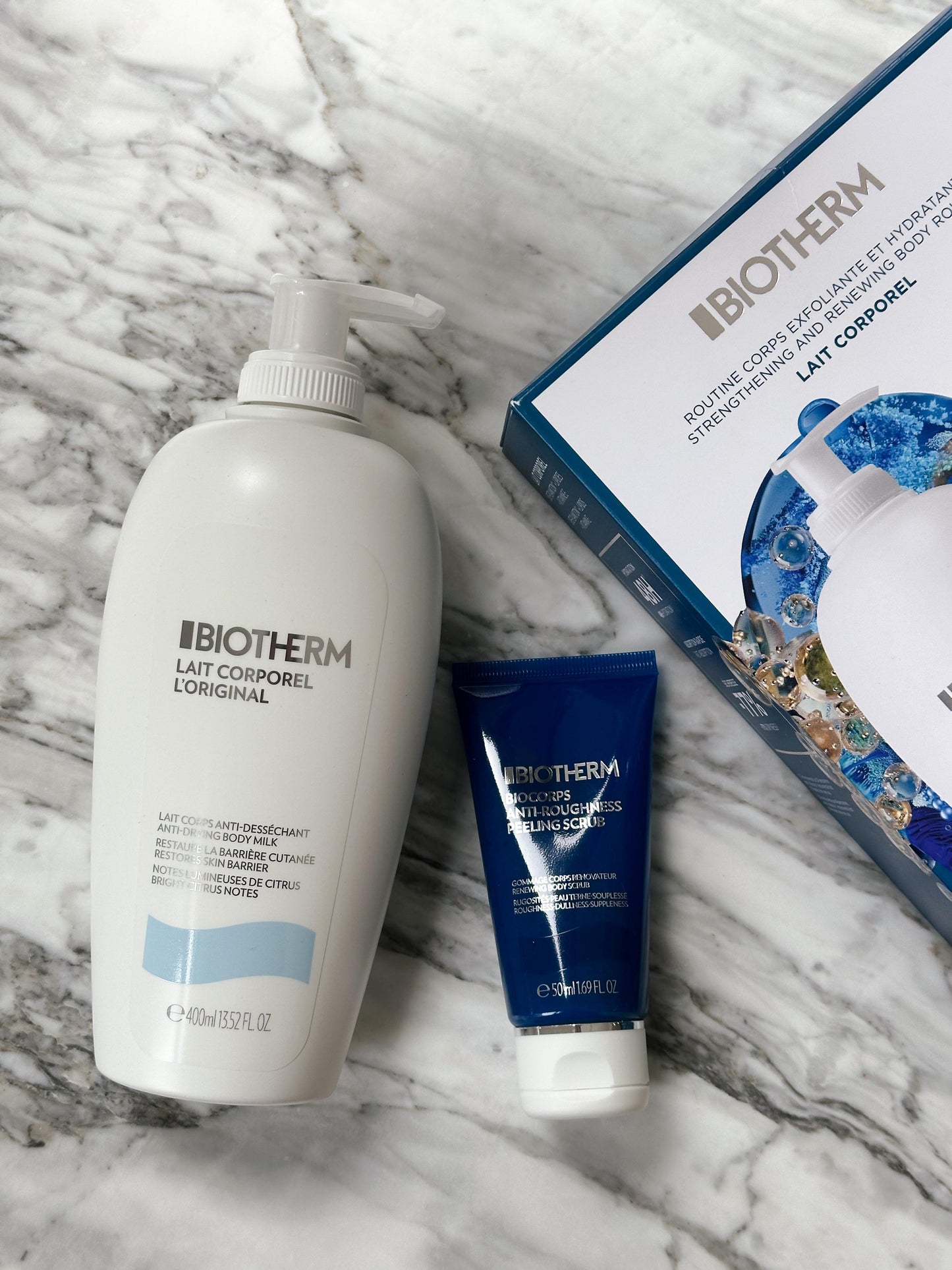 BIOTHERM Kit Body Milk 400ml + Biocorps Body Scrub 50ml