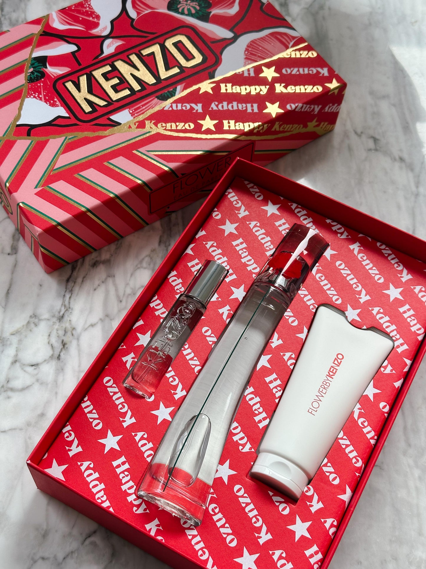 KENZO Flower By Kenzo Eau De Parfum 50ml Gift Set Trio