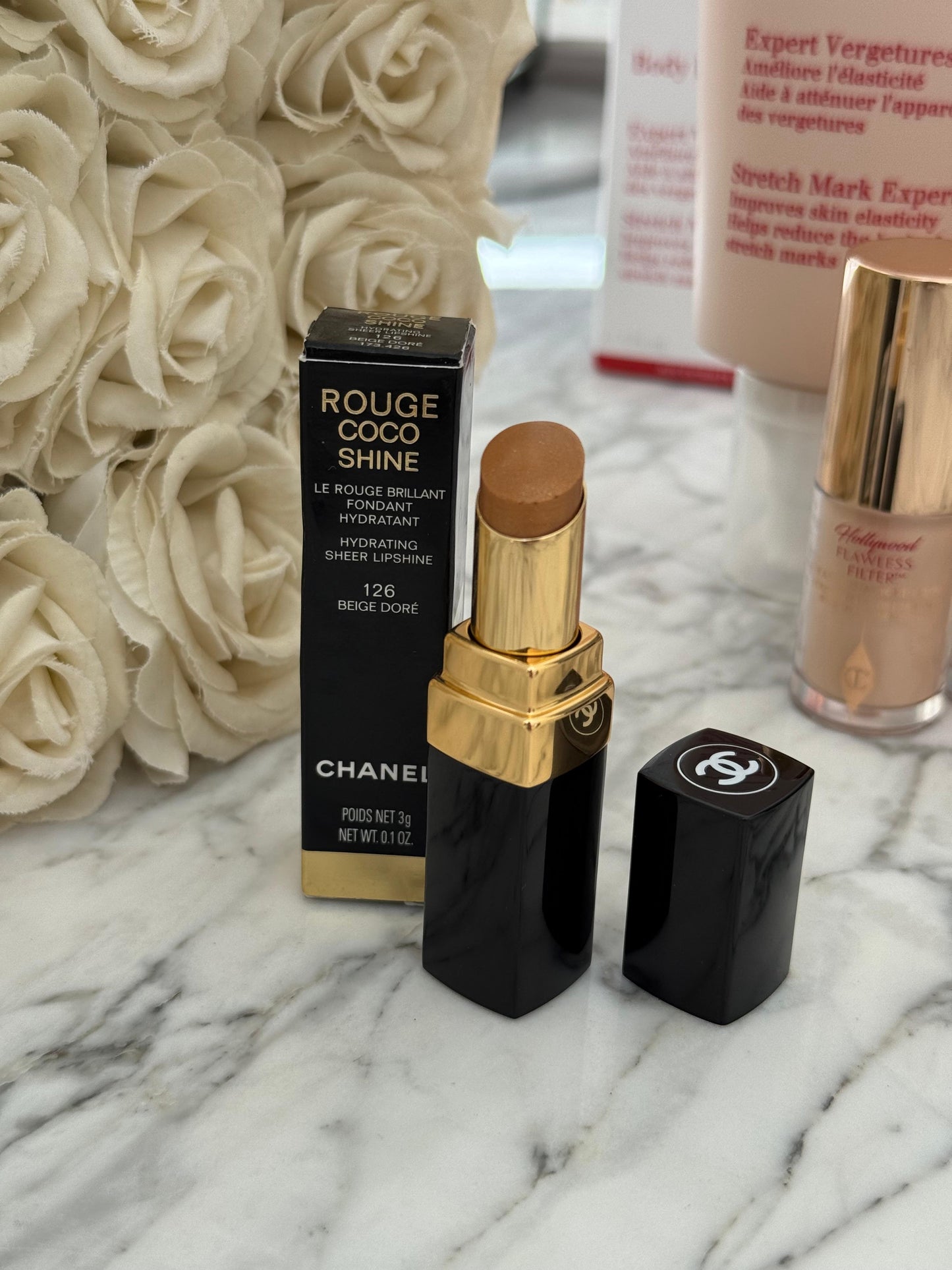 CHANEL
Rouge Coco Shine Hydrating Sheer Lipstick (126)