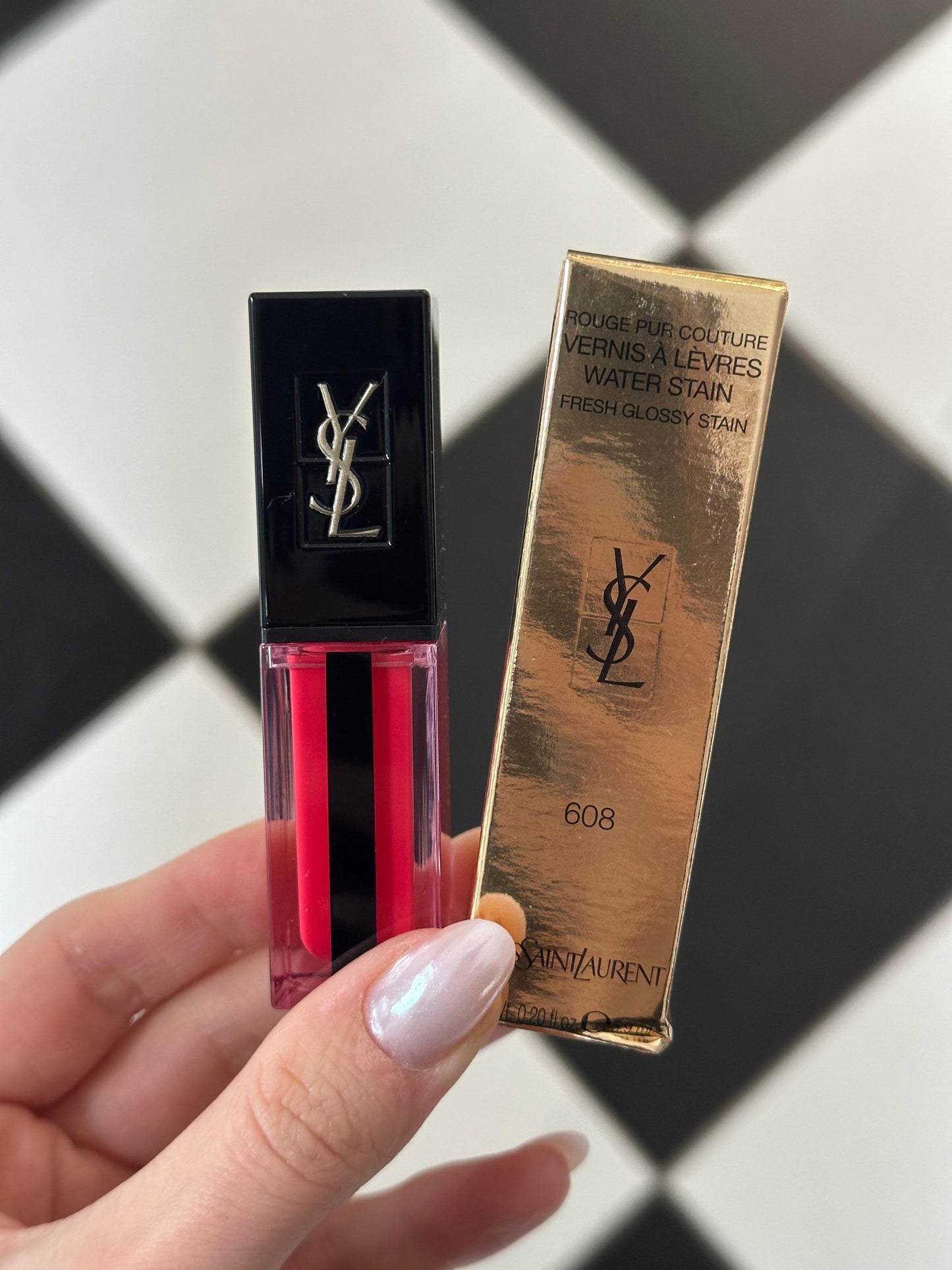 YSL Vernis À Lèvres - Glossy Stain Longwear Lipstick (608)
