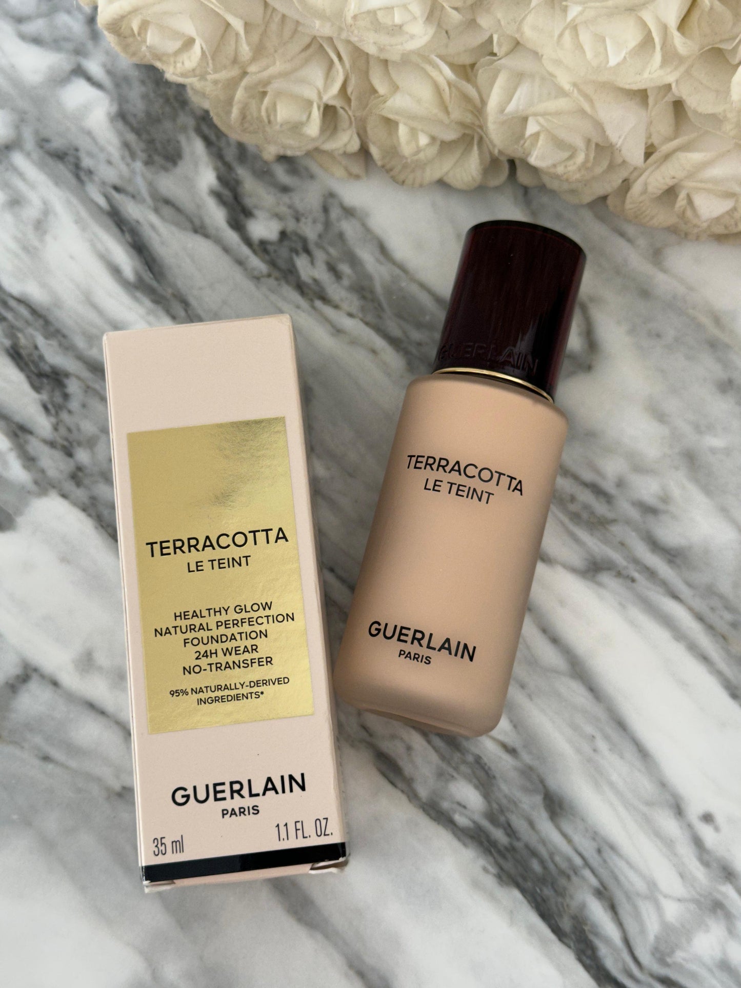 GUERLAIN Terracotta Le Teint
24H Wear, No-Transfer, Natural Glow, Perfecting Foundation
