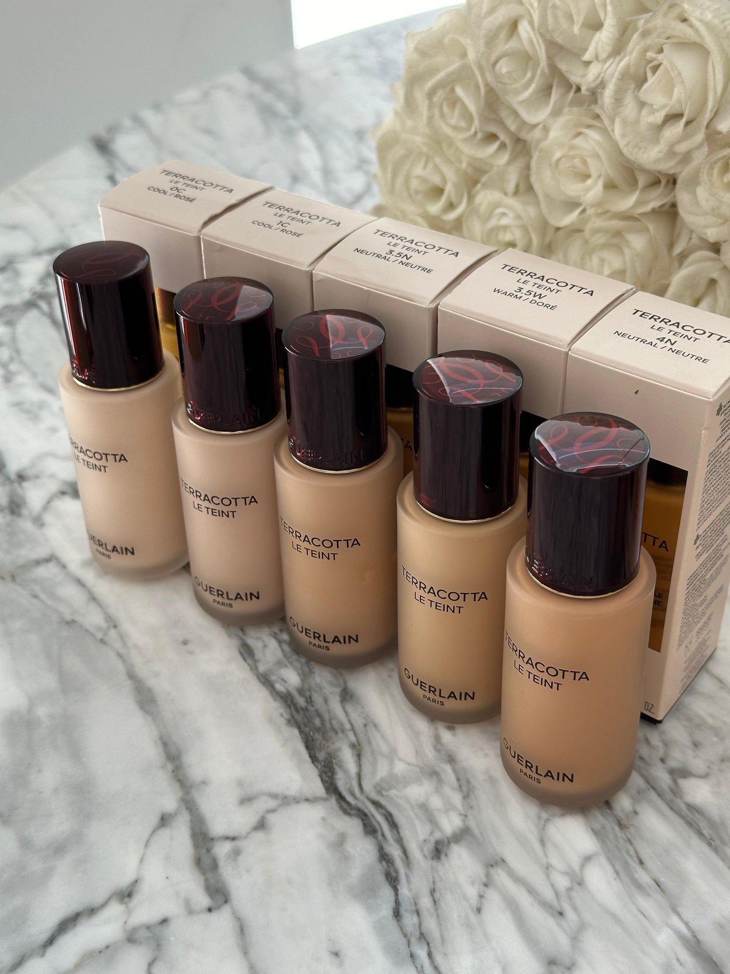 GUERLAIN Terracotta Le Teint
24H Wear, No-Transfer, Natural Glow, Perfecting Foundation