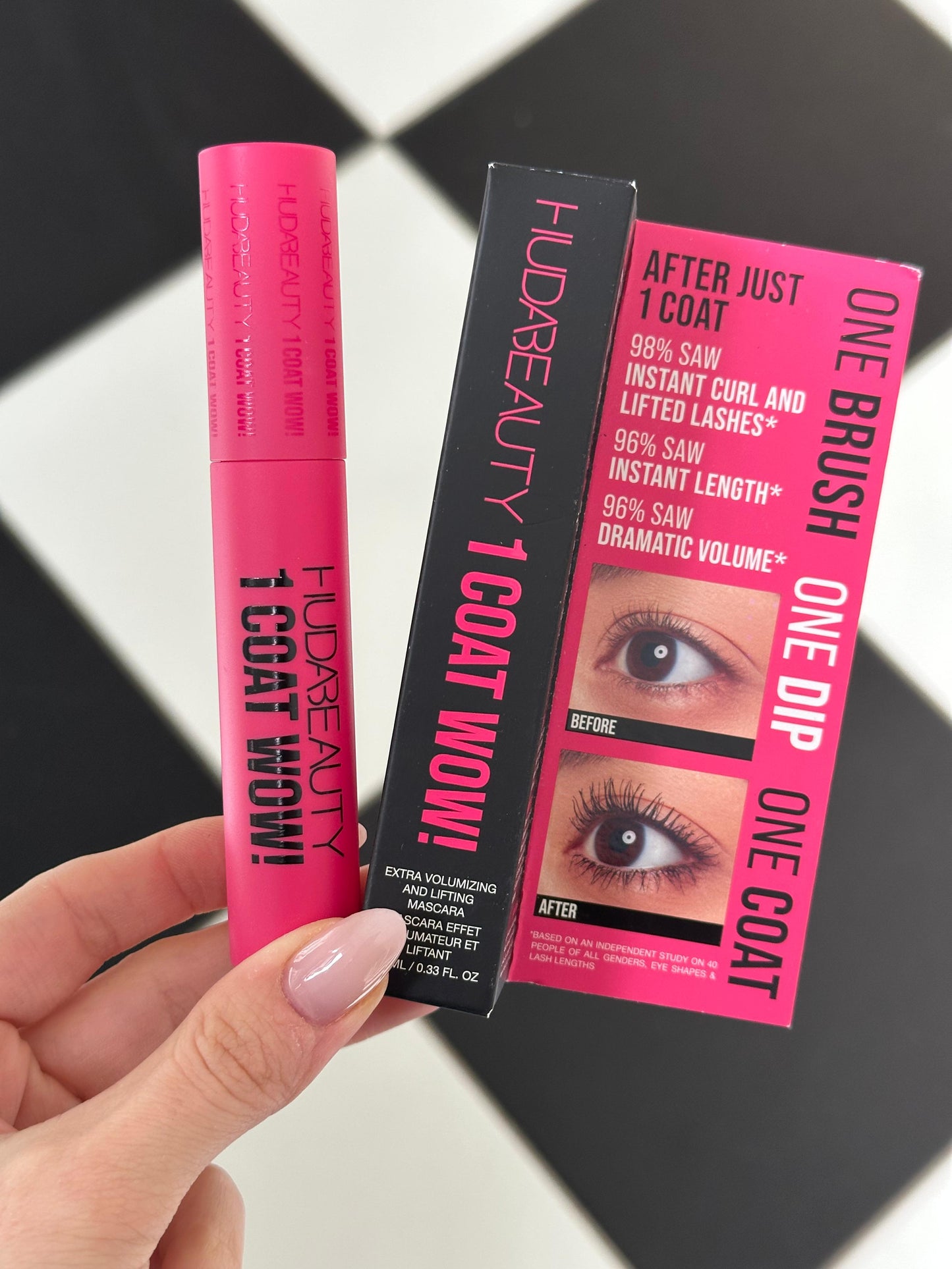 HUDABEAUTY 1 Coat Wow! Extra Volumizing and Lifting Mascara