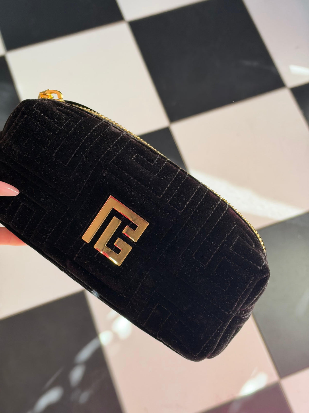 BALMAIN Black Beauty Pouch Gift