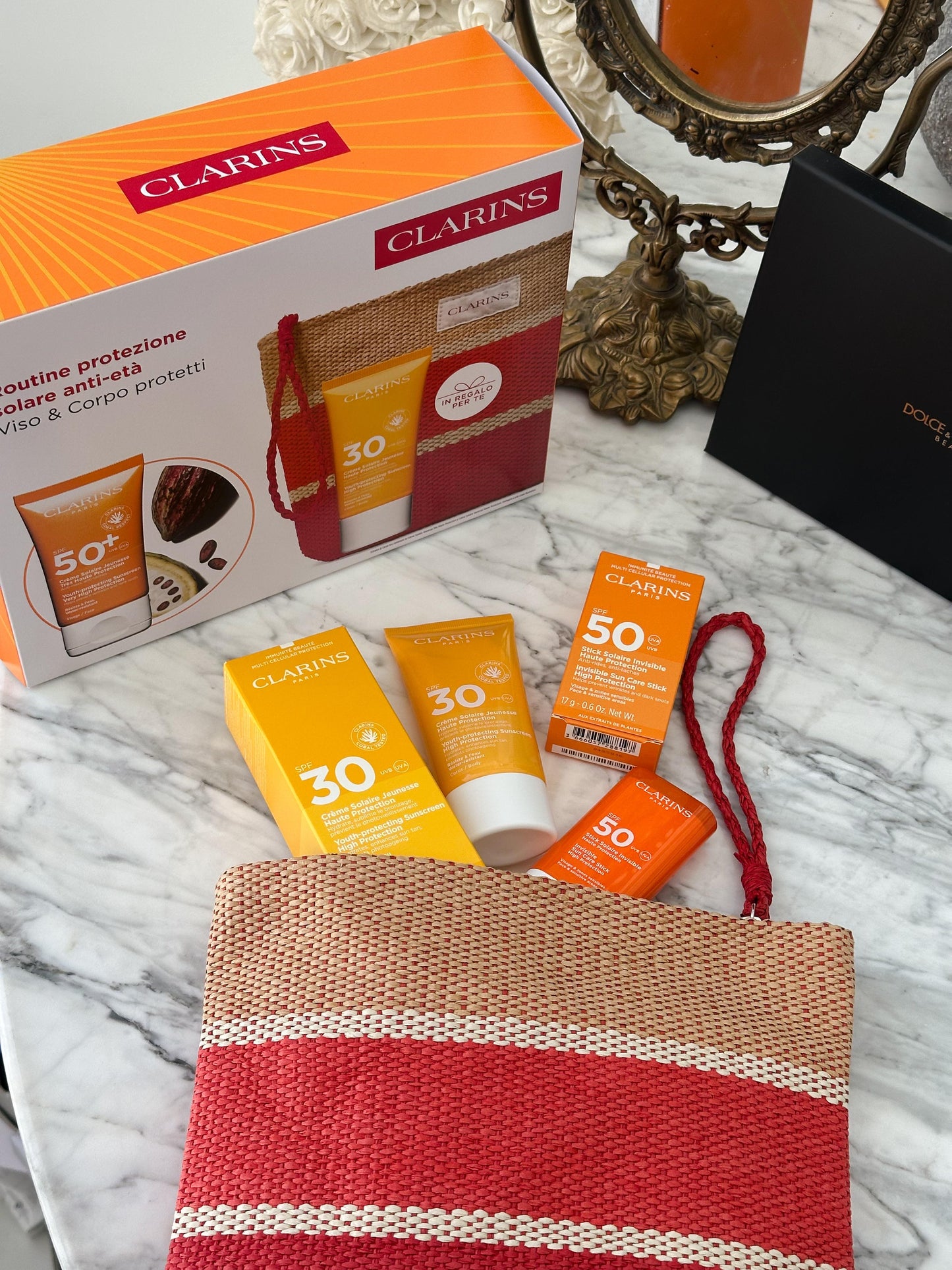 CLARINS Routine Anti-Age Solar Protection - Face & Body Set