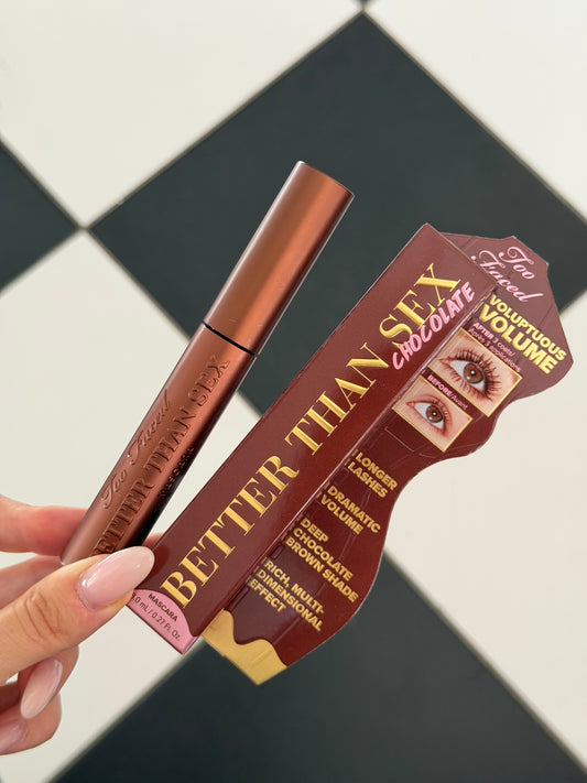 TOO FACED Better Than Sex Volumizing Mascara - Chocolate
Dramatic Volume & Longer Lashes