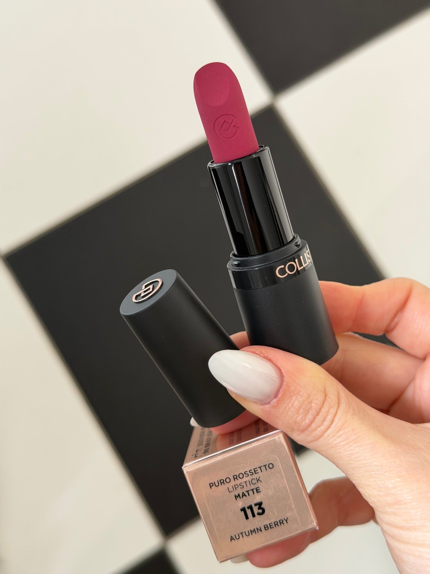 COLLISTAR
Puro Matte Lipstick (113)
Hydrated Lips With a Long-Lasting Matte Finish
