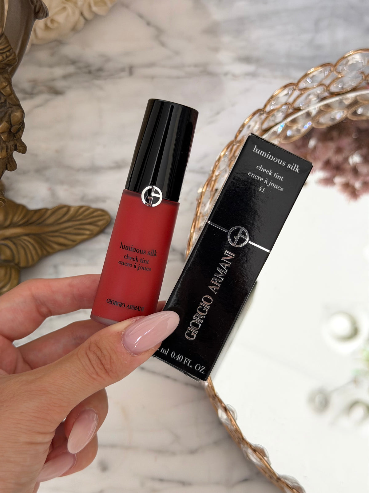ARMANI Luminous Silk Cheek Tint - 
Skin-Fusing Liquid Blush (41)