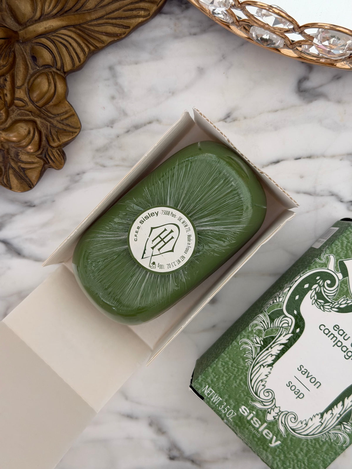 SISLEY Eau De Campagne Soap - 
Soft and Creamy, Scented Cleansing Bar