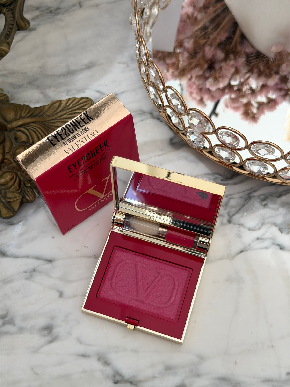 VALENTINO Eye2Cheek Dual-Use Blush & Eyeshadow (01)