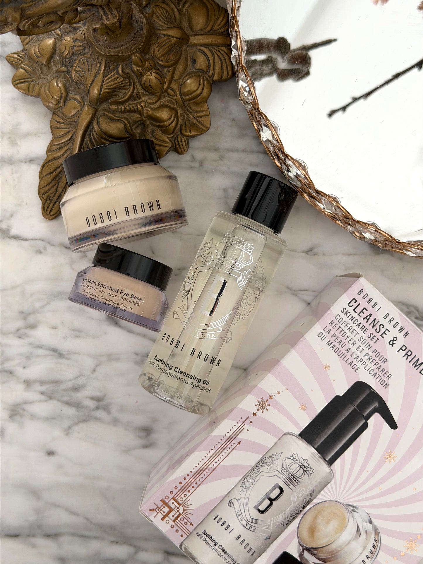 BOBBI BROWN Cleanse & Prime Skincare Gift Set (Face Primer + Eye Primer + Cleansing Oil)