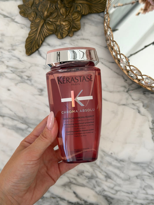 KÉRASTASE Chroma Absolu
Bain Riche Chroma Respect Shampoo
Sulfate-Free For Medium/Thick Hair