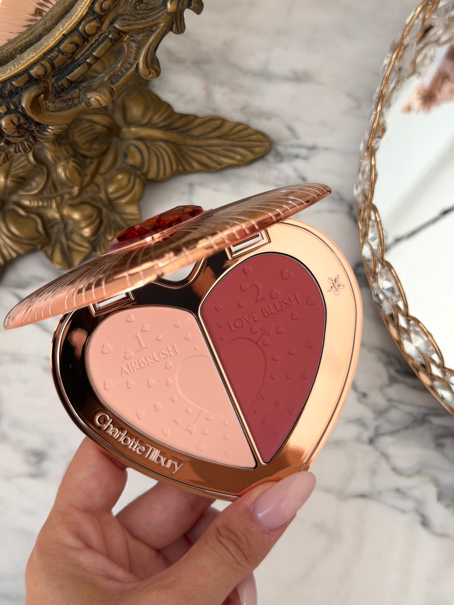 CHARLOTTE TILBURY Beauty Soulmates Face Palette Blush & Powder - Flawless Rosewood