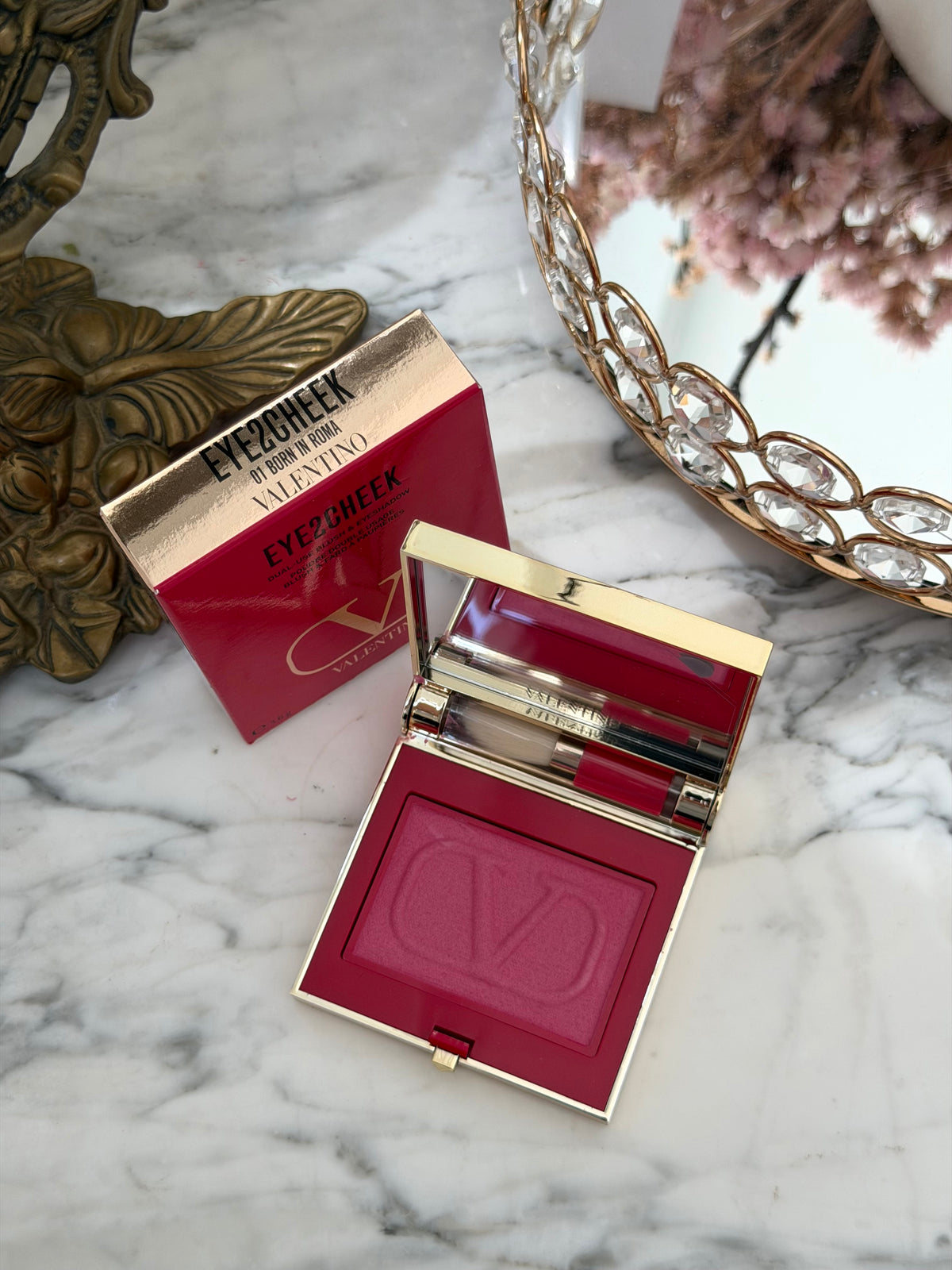 VALENTINO Eye2Cheek Dual-Use Blush & Eyeshadow (01)
