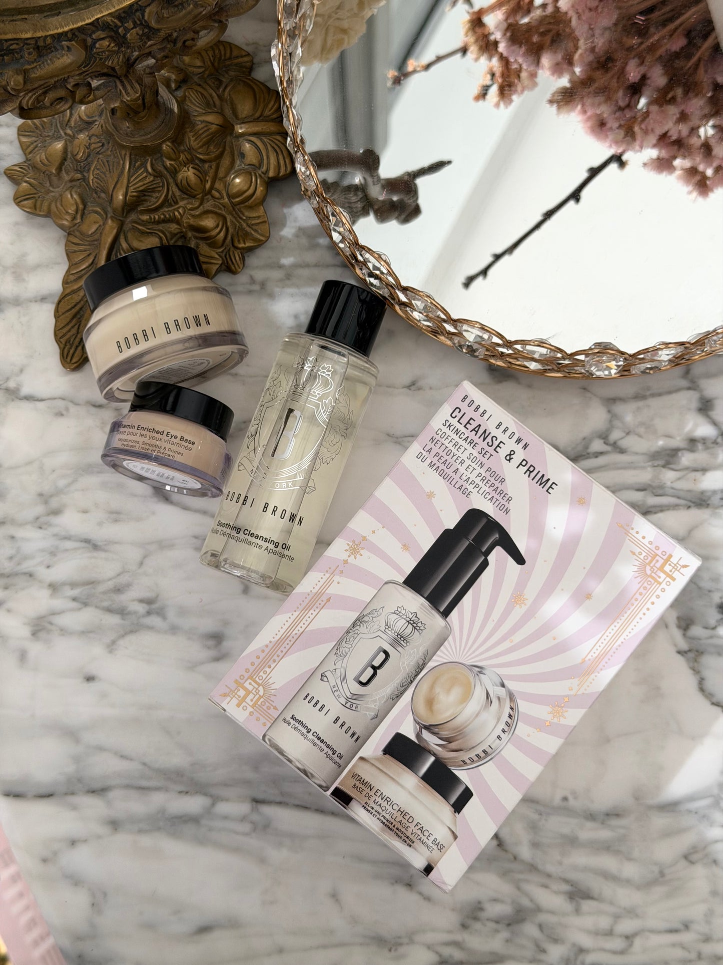 BOBBI BROWN Cleanse & Prime Skincare Gift Set (Face Primer + Eye Primer + Cleansing Oil)