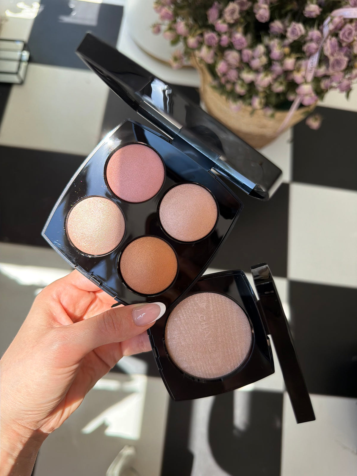 CHANEL Jeux De Lumières Eyeshadow and Highlighter Palette Limited Edition