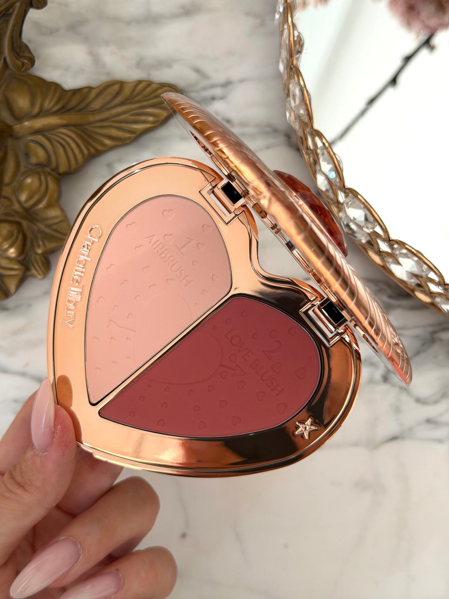 CHARLOTTE TILBURY Beauty Soulmates Face Palette Blush & Powder - Flawless Rosewood