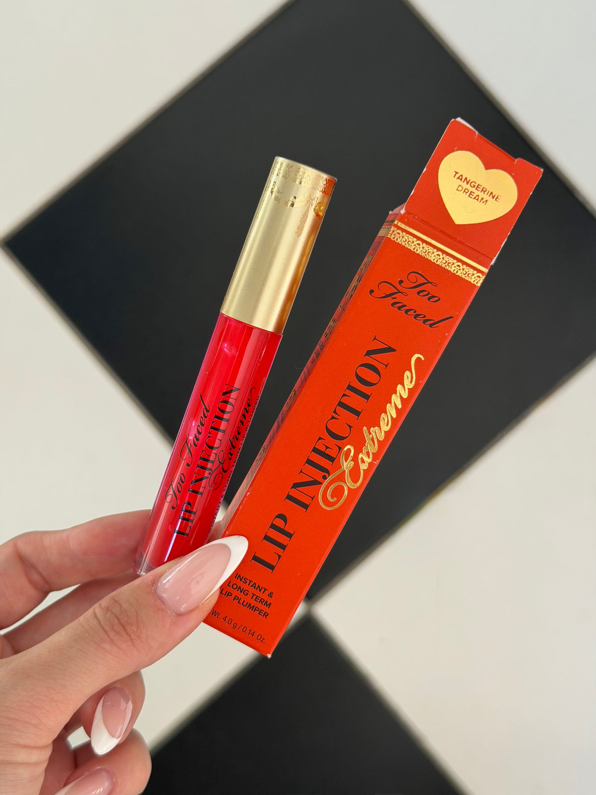 TOO FACED Lip Injection Extreme Lip Plumper - Hydrating Plumping Lip Gloss - Tangerine Dream