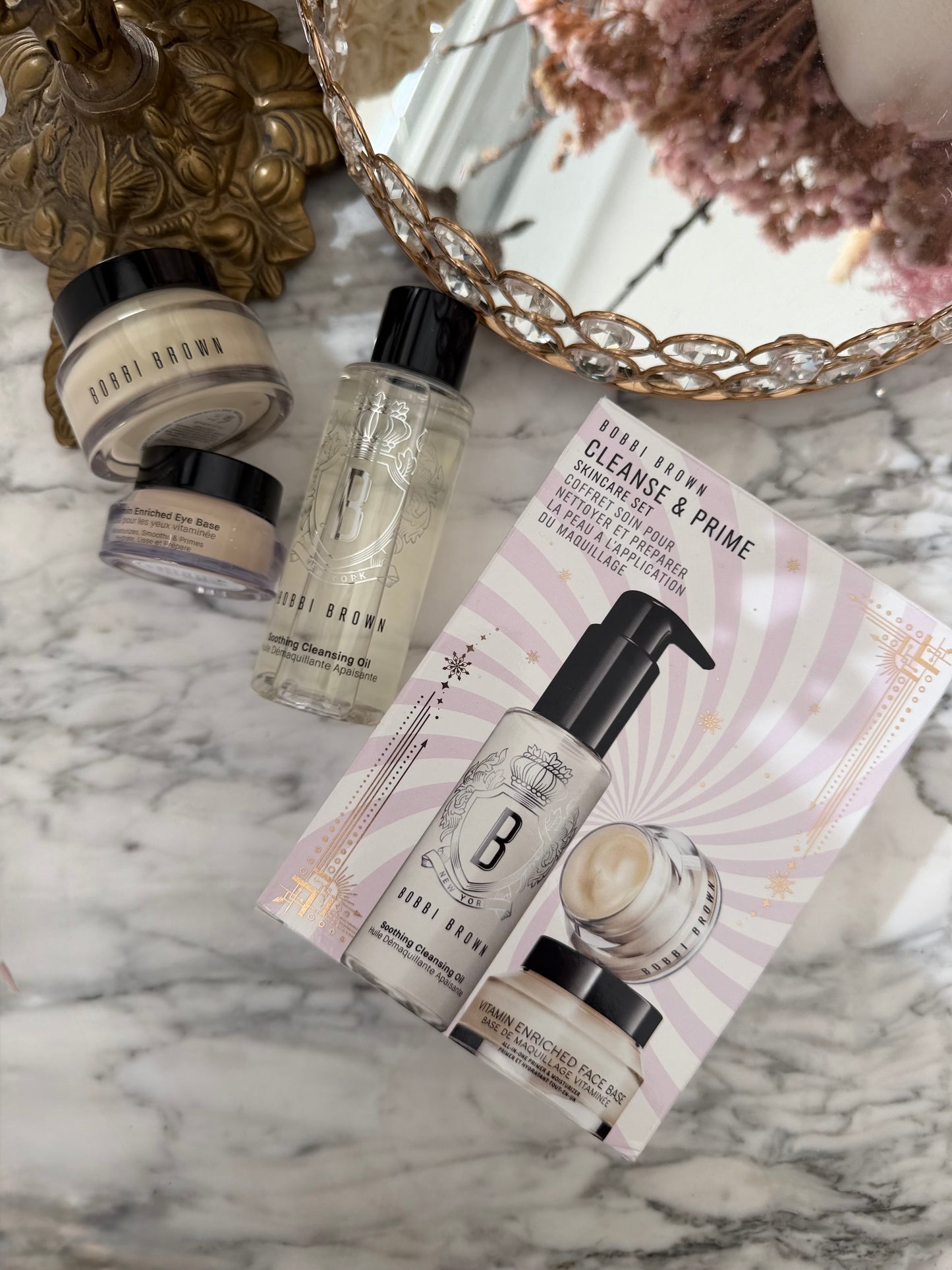 BOBBI BROWN Cleanse & Prime Skincare Gift Set (Face Primer + Eye Primer + Cleansing Oil)