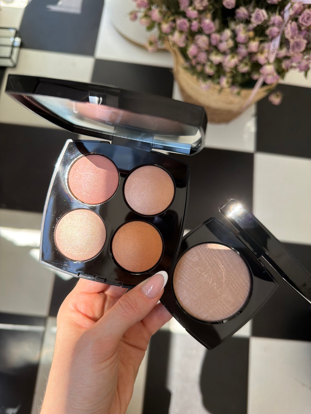 CHANEL Jeux De Lumières Eyeshadow and Highlighter Palette Limited Edition