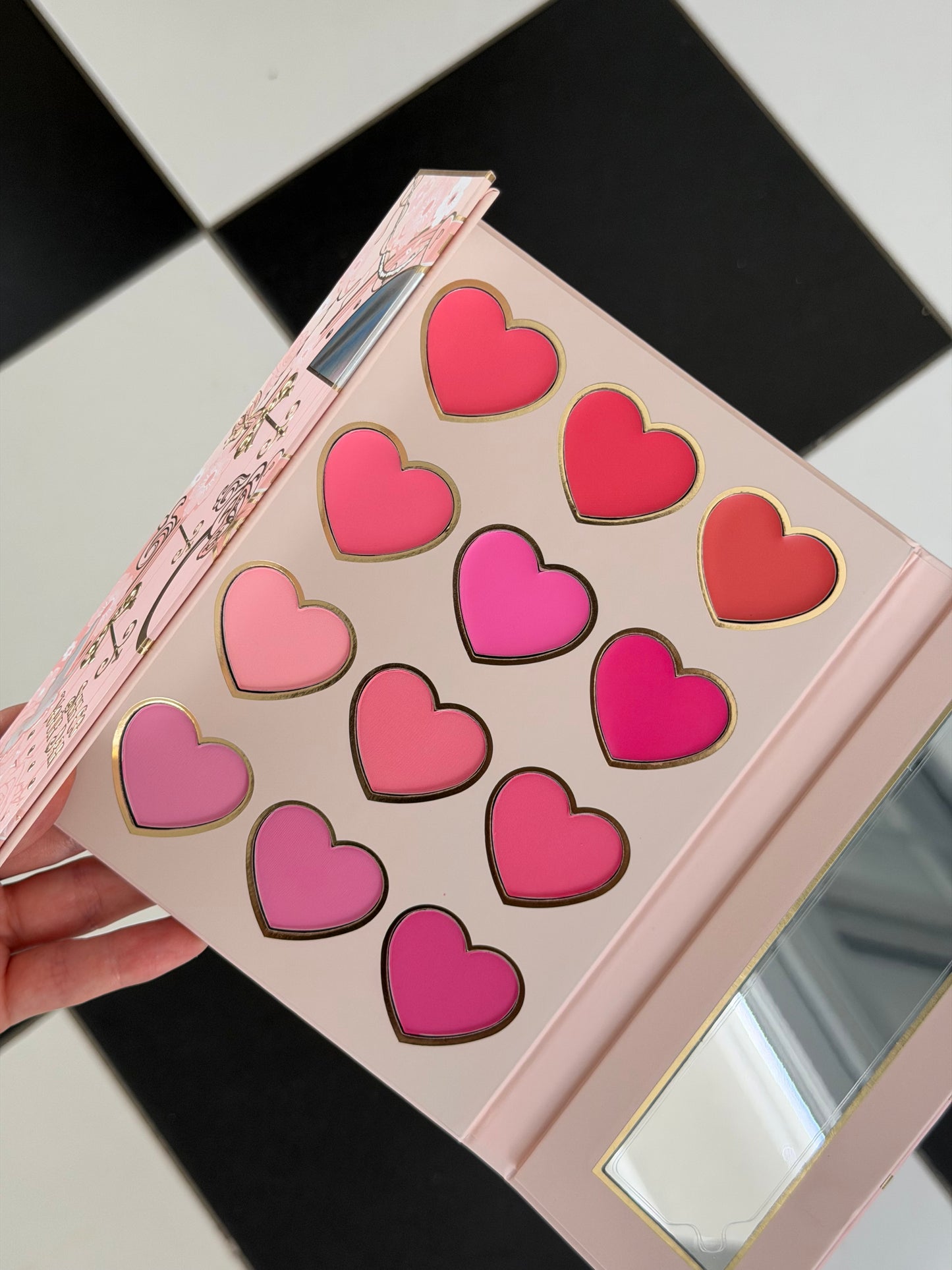P.LOUISE Love Lane 
See Color In Your Darkest Days Cream & Powder Blusher Palette