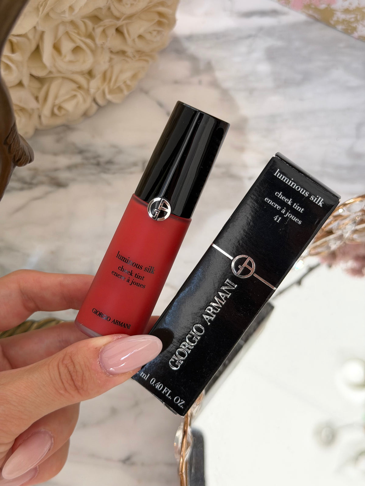 ARMANI Luminous Silk Cheek Tint - 
Skin-Fusing Liquid Blush (41)