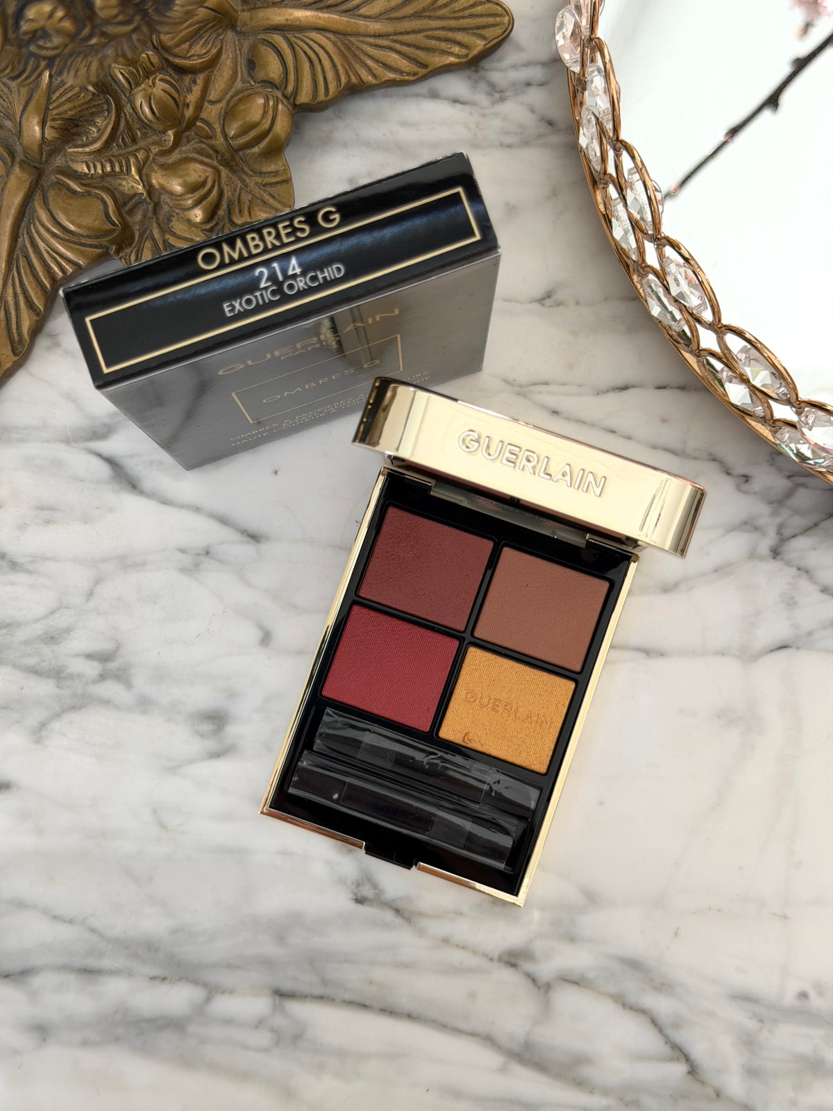 GUERLAIN Ombres G
Eyeshadow Quad
Multi-Effect, High Color & Long Wear (214)