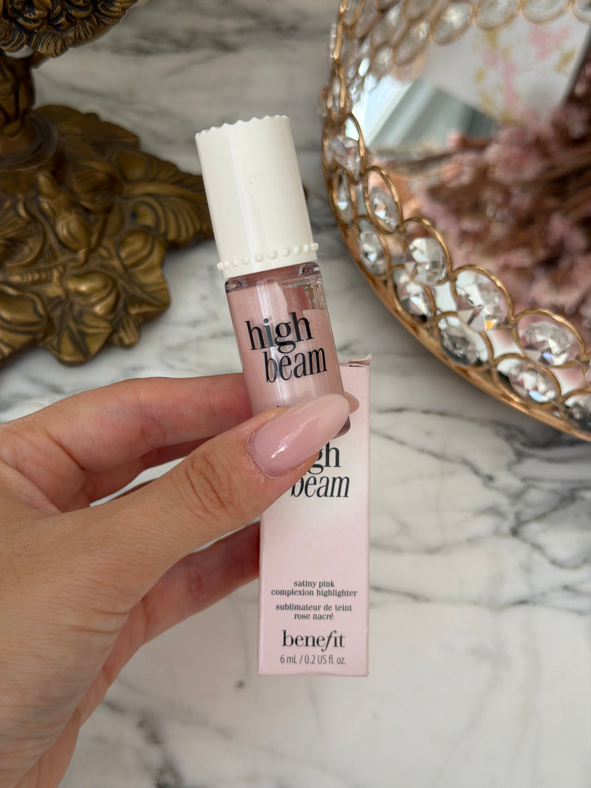 BENEFIT High Beam
Satiny Pink Complexion Highlighter