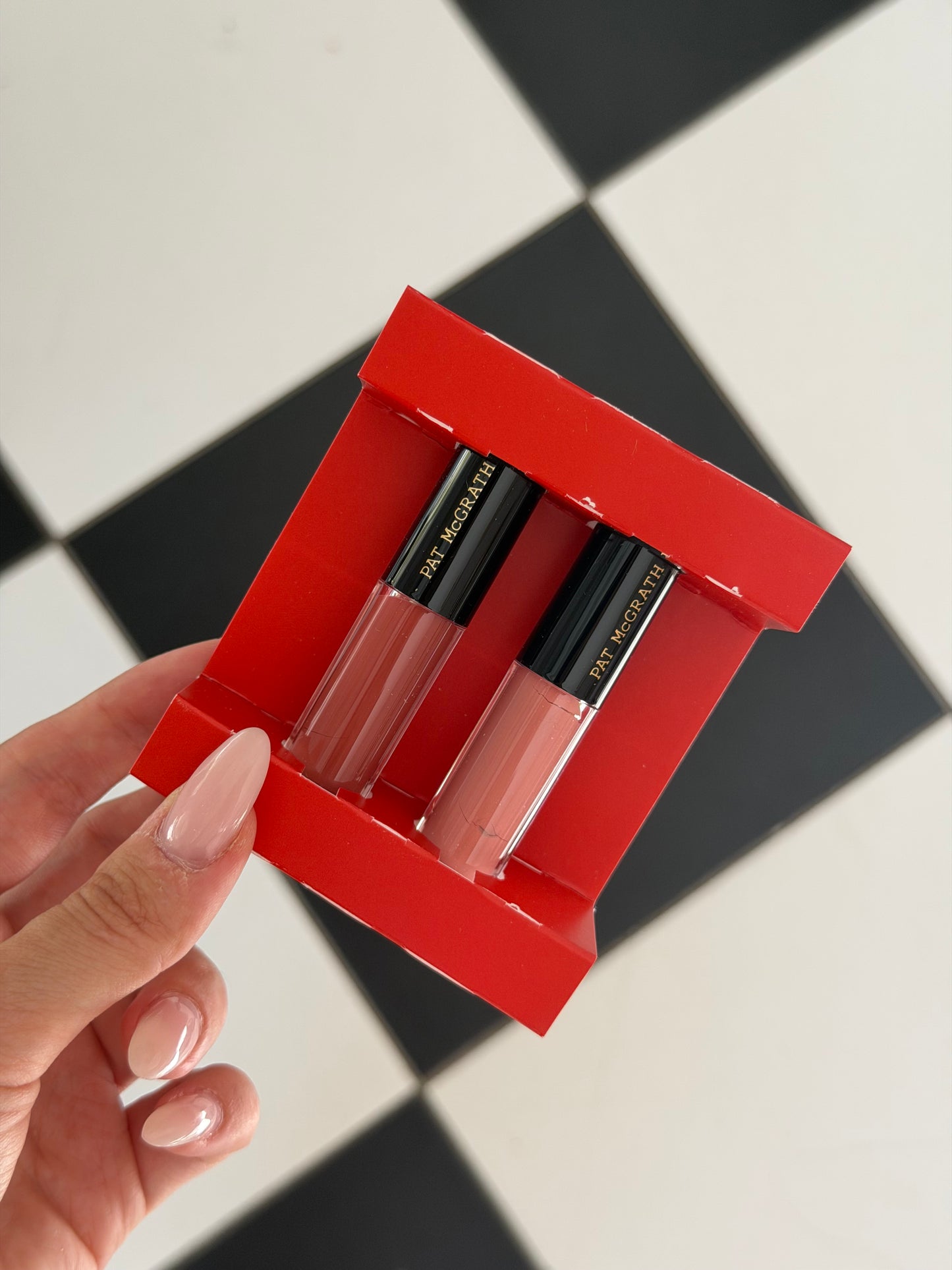 PAT McGRATH LABS Mini Lust Gloss Duo Lipstick - Nude Mood