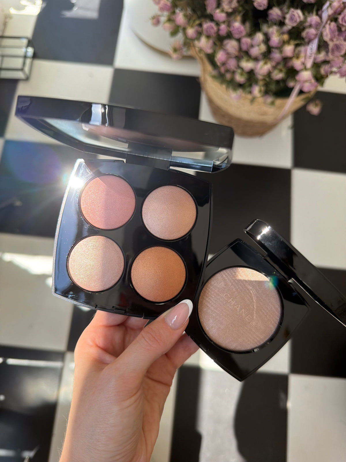 CHANEL Jeux De Lumières Eyeshadow and Highlighter Palette Limited Edition