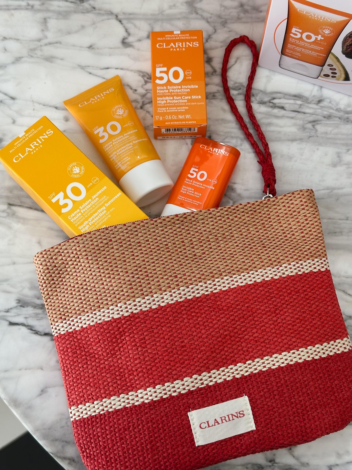 CLARINS Routine Anti-Age Solar Protection - Face & Body Set