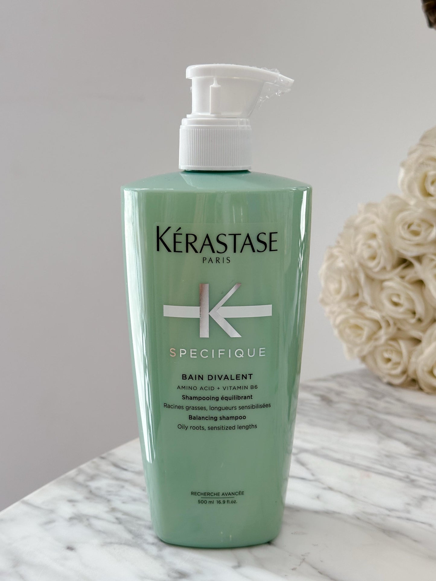 KÉRASTASE Specifique Bain Divalent - Balancing Shampoo 500ml For Oily Roots, Sensitized Lengths