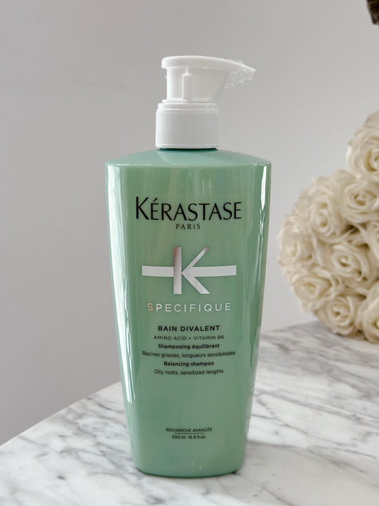 KÉRASTASE Specifique Bain Divalent - Balancing Shampoo 500ml For Oily Roots, Sensitized Lengths
