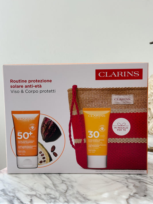 CLARINS Routine Anti-Age Solar Protection - Face & Body Set